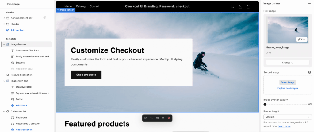 how to customize theme on shopify