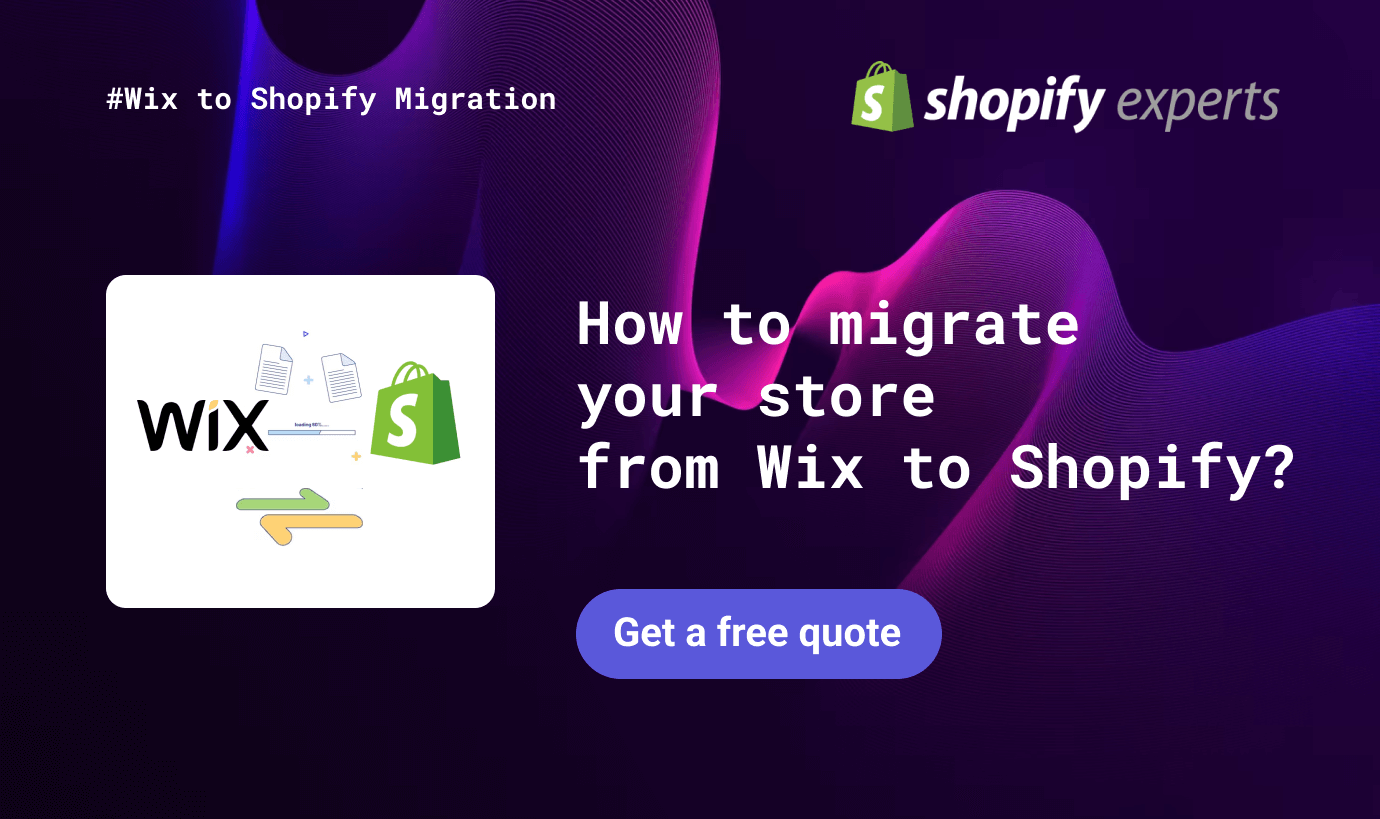 how to migrate from wix to shopify