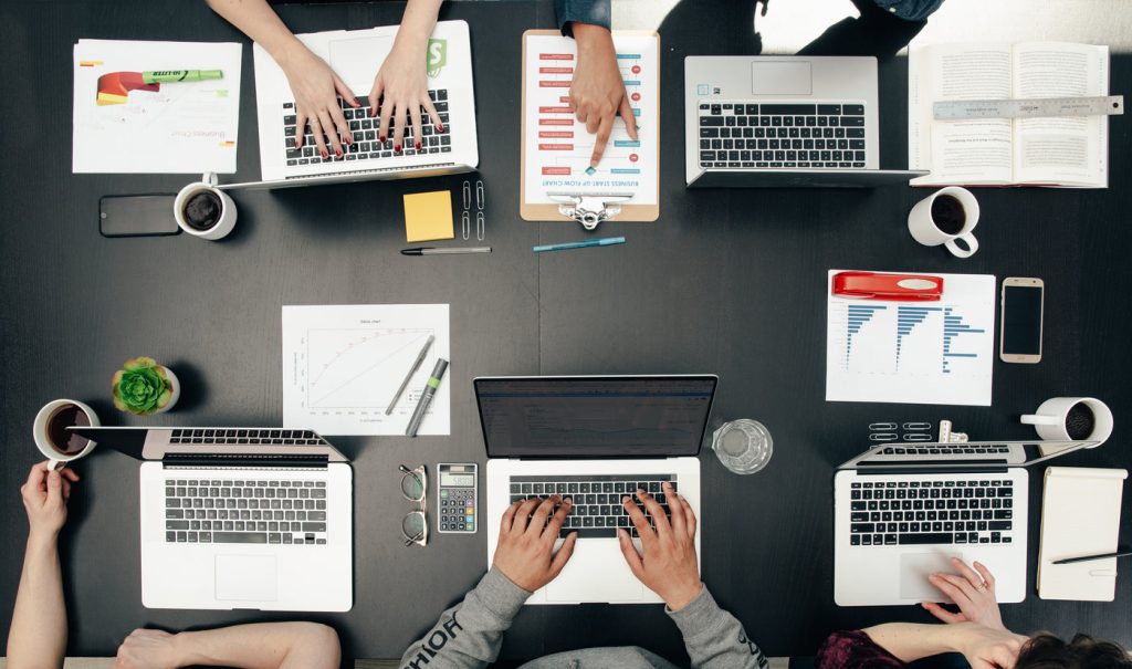 Workspace flatlay - Shopify Plus ERP, CRM, 3PL integrations orchestration