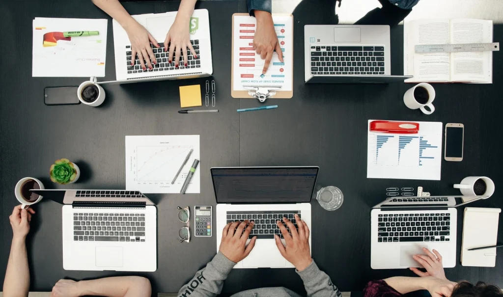 Workspace flatlay - Shopify Plus ERP, CRM, 3PL integrations orchestration